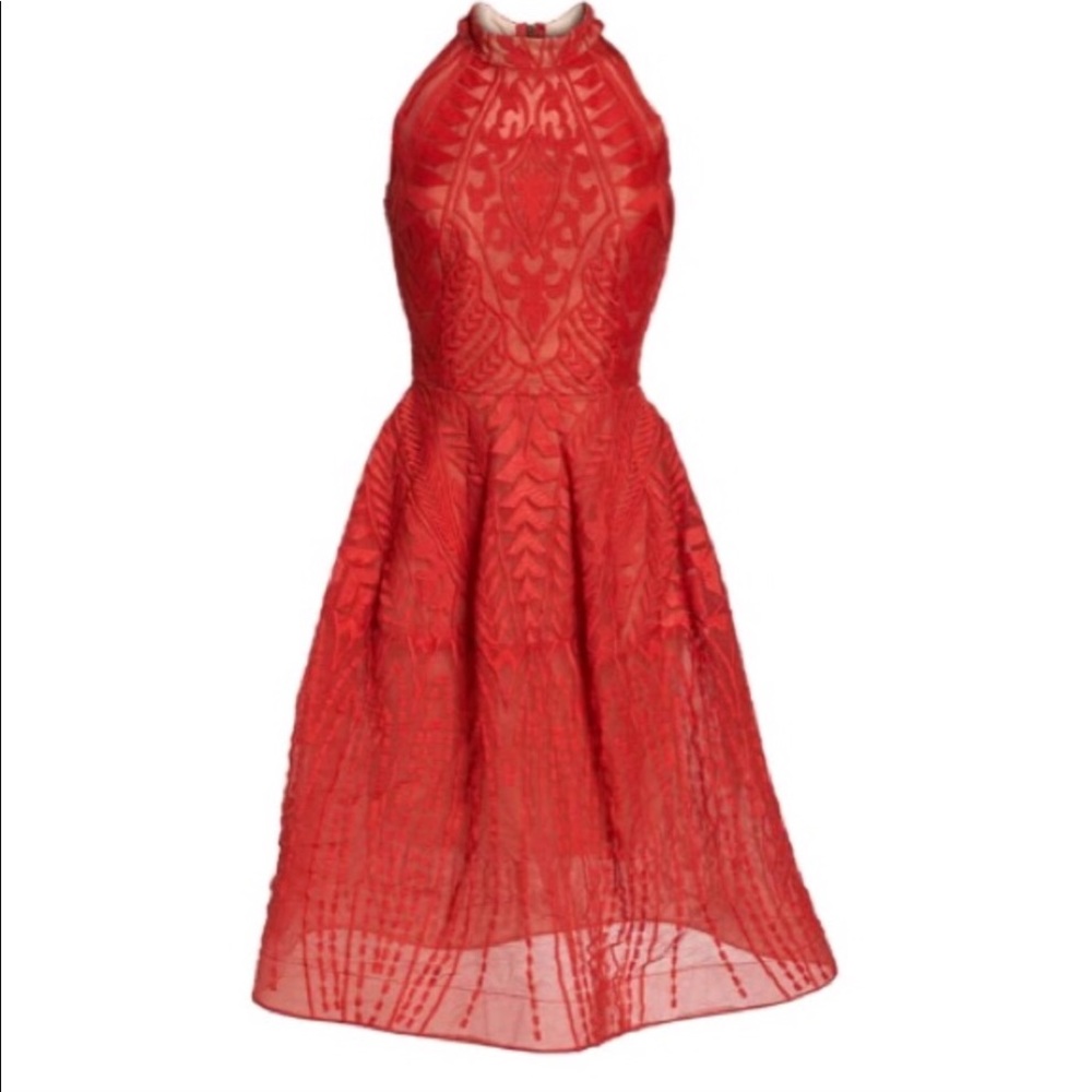 Bronx &Banco Notte Lace Fit & Flare Dress